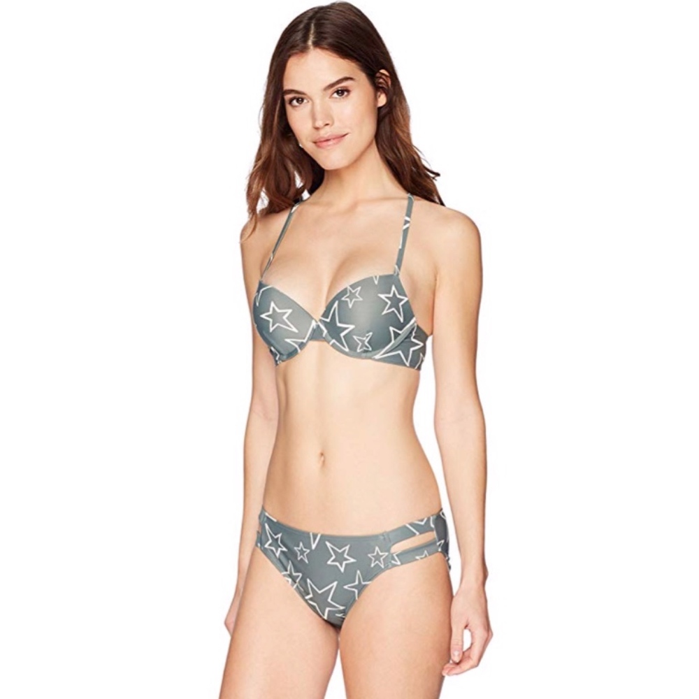 Mae Push-up Plunge Bikini Top NWT Sz. Md